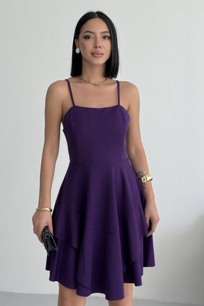 Princess Model Strap Purple Dress