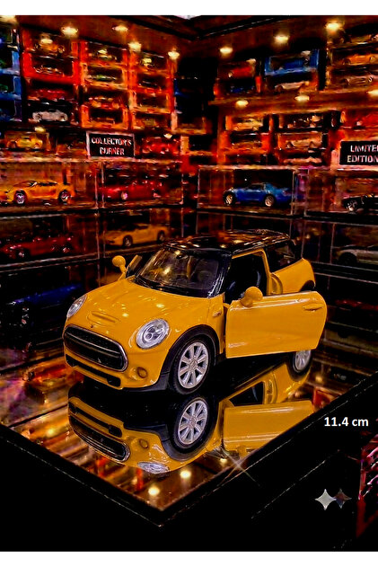OYUNCAKSAHİLİ Mini Cooper S Diecast Metal Araba Kapıları Açılır