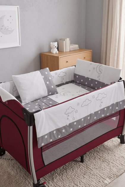 Cloudy Oyun Parkı Bebek Uyku Seti (6'lı Set)