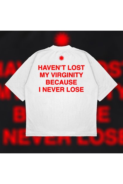 I Never Lose Boxy Fit Oversize Unisex Tshirt – Baskılı Tişört |