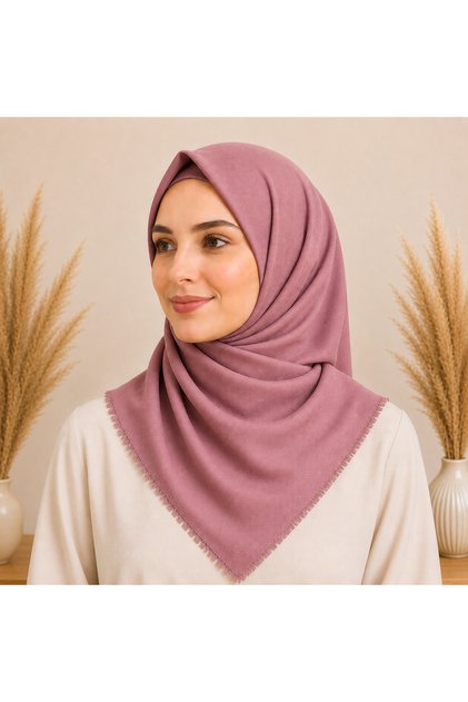 Flammed Cotton Headscarf