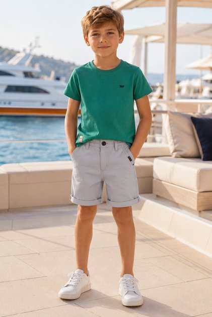 Happy Beltless Men's Capri Pants with Side Pocket Trim