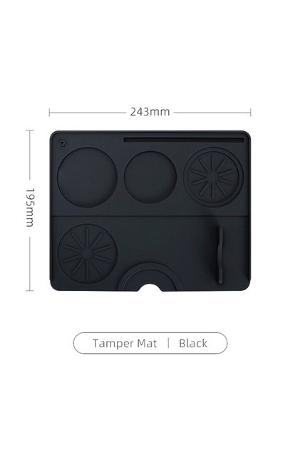 1pc Tamper Mat Black Coffee Tamper Mat Distributor Station Portafilter Silicone Pad Espresso Maker B