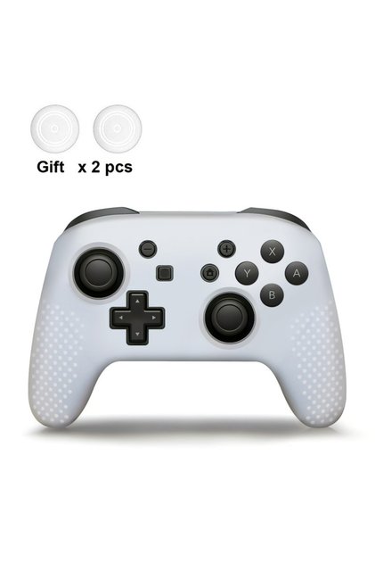 White DATA FROG Anti-slip Soft Silicone Case For Switch Pro Controller Gamepad Skin Case Joystic...