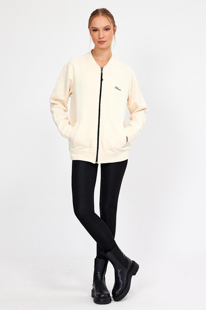 UNLINED OVERSIZED COLLEGE JACKET COAT (E23-0019)