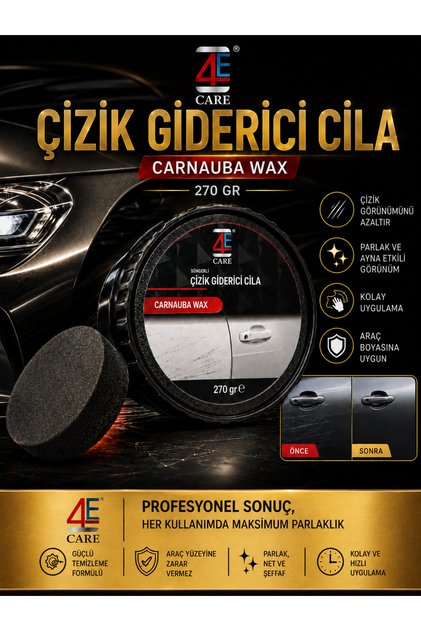 Ultimate Polish: Profesyonel Çizik Giderici, Boya Temizleyici ve Ayna Etkili Cila Seti - 270 Gr (Sünger & Bez Hediyeli)