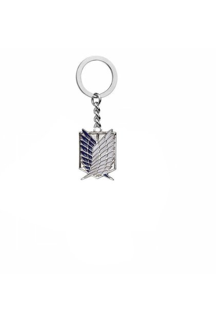 Attack on Titan Blue Wings of Liberty Keychain | Unisex Anime Accessory