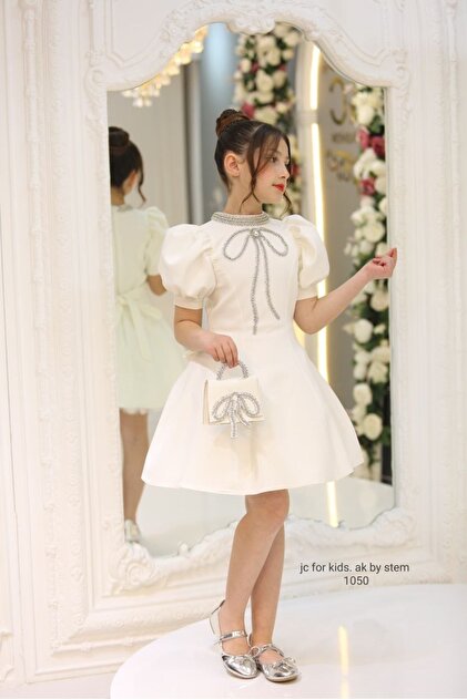 sachin and babi light blue dress JC Classic White Girls Dress