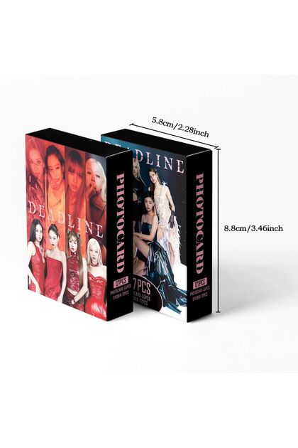Kpop Dünyasi BLACKPINK '' Deadline '' Çift Yön Baskılı Lomo Card