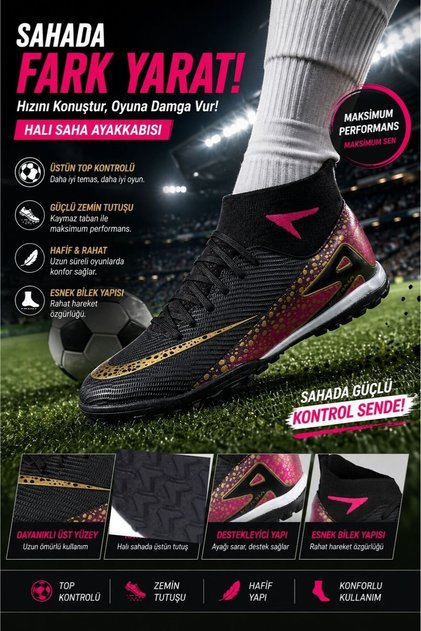 Air Superfly Semi-Professional Sock Soccer Turf Shoes