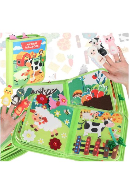 Carte senzorială educativă manipulativă fermă