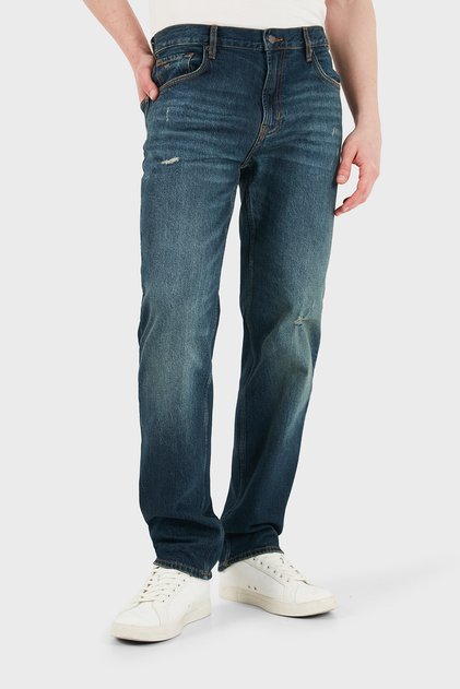 Cotton Slim Fit Regular Waist Jeans Men's Jeans Pants Em000763 Af25398 Mb001