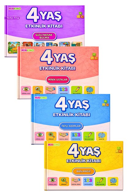 4 Yaş Etkinlik Seti | 4 Kitap Bir Arada