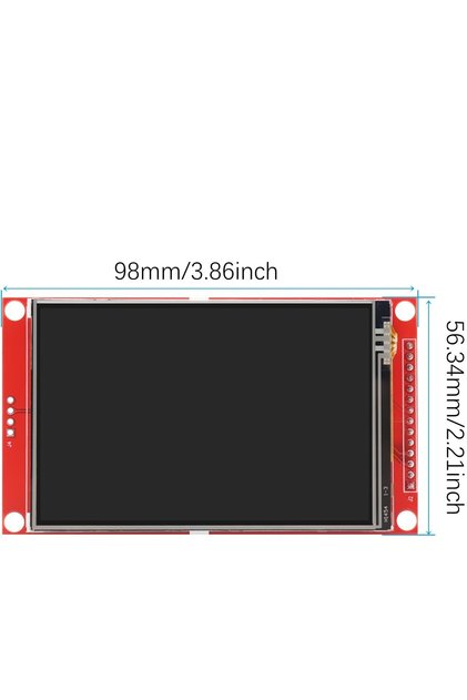 3.5 İnç TFT LCD Dokunmatik Ekran Modülü - ILI9488 320x480 SPI Arduino Uyumlu - Dokunmatik Kalem Dahil