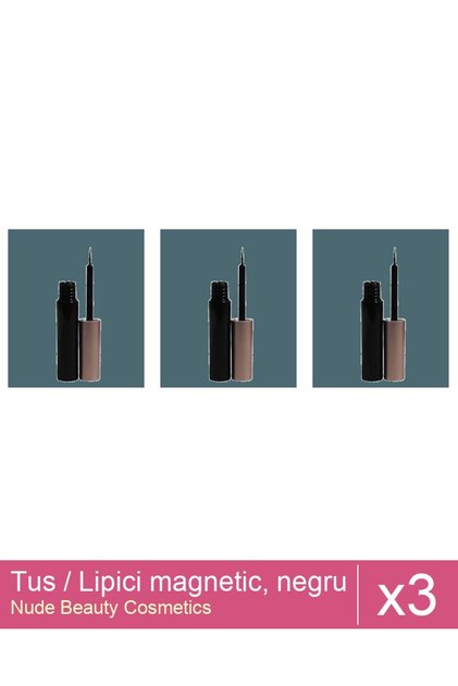 Set 3x Tus / Lipici magnetic, negru