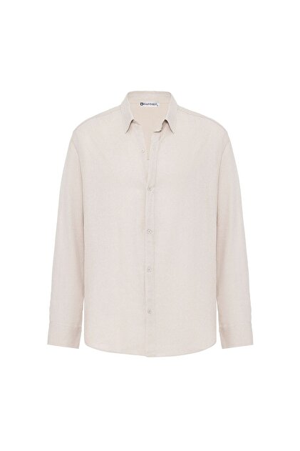 Basic Oversize Long Sleeve Linen Shirt