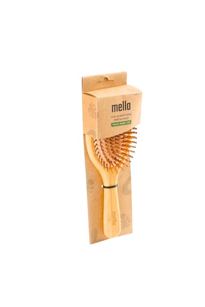 Myla Anti-Static Massage Cushioned Wooden Hairbrush - Hb02