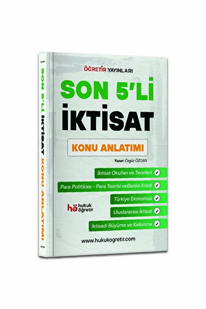 hukuk öğretir Son 5'li İktisat Konu Anlatımı - Fiyatı, Yorumları