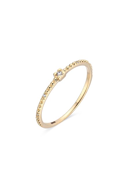 Inel Argint Athena 49 mm / Argint placat cu aur galben / Zircon