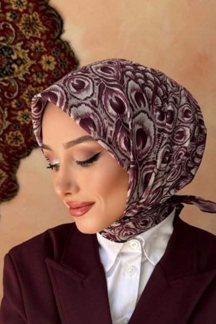 Leafora Aqua Soft Eşarp Mürdüm
