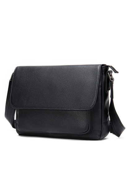 Geanta Barbati Din Piele Naturala, Crossbody / Umar, 20 x 28.5 x 7.5 cm, Model 8710