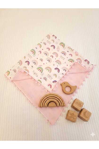 Muslin Baby Blanket Children's Blanket cm Swaddle Stroller Double-Sided Blanket 80X100