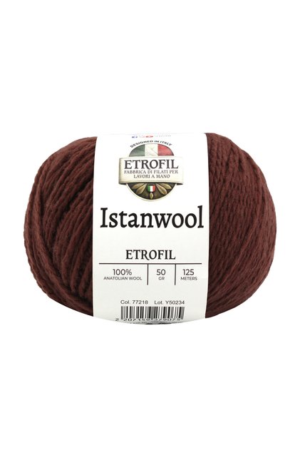 Istanwool Knitting Yarn Chestnut Brown 100% Turkish Wool 50g 125m (77218)