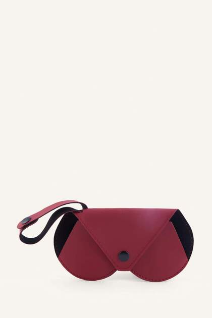 Women's Red Sunglasses Case H5793Axns