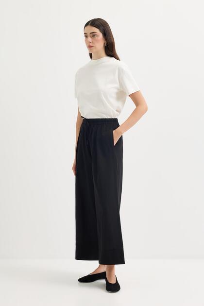 Doren Tie-Legged Trousers Black
