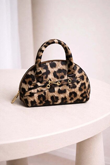 Mira Leopard Patterned Hand & Shoulder Bag