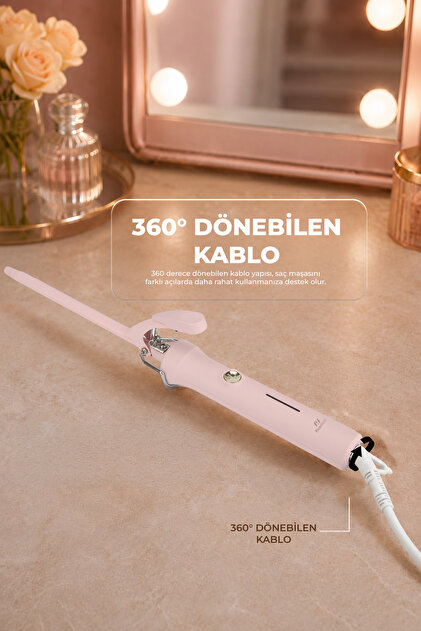PiranTech KS-309 9mm Profesyonel İnce Saç Maşası - Afro Dalgası ve