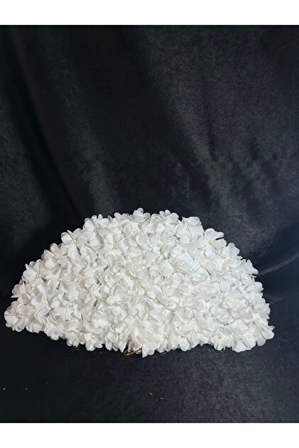 Three-Dimensional Floral Bridal Fan with Pearls White Fan Wedding Engagement Promise Wedding Dress Accessory Bridal Accessory Lace Fan Photo Shoot Accessory Luxurious Elegant Hand Fan