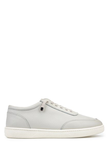 Weiße Herren-Sneaker und Sportschuhe aus echtem Leder