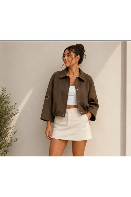 Karol Kahve Bomber Ceket