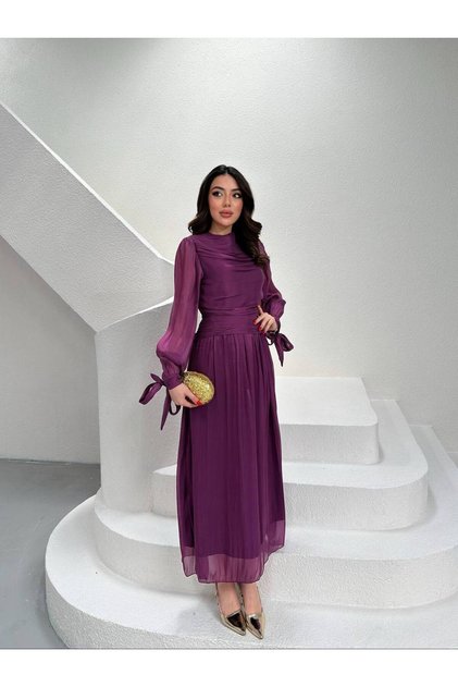 Rochie de seară pentru femei, cu manșete cu șnur, cu curea, din țesătură Yoryo, pentru evenimente, nunți, absolviri