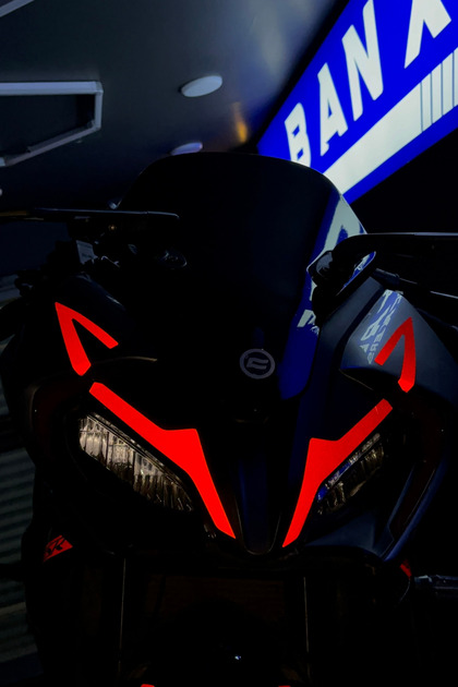 Reflective Headlight Eyebrow Sticker Decal Set for Cfmoto Sr250
