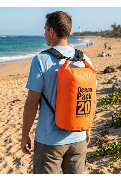 PEAXUP 20 L Su Geçirmez Çanta Turuncu Outdoor Dry Bag Kano Ve