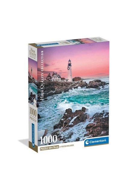Puzzle 1000 piese - Prima zăpadă la Portland Head (37112)