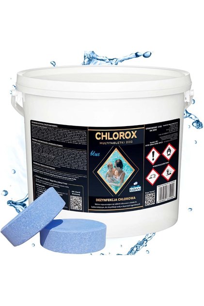 Chlorox Multi Tablete de Clor BLUE 20g Dezinfecție cu Clor 3kg EBAN