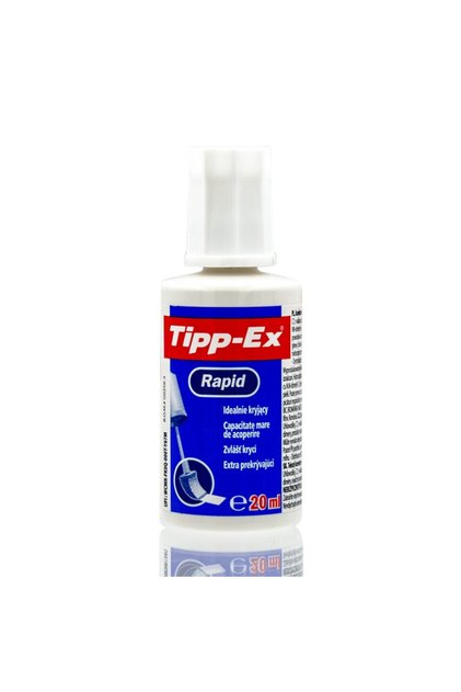 Fluid corector (pasta corectoare) Tipp-Ex Rapid, 20ml, pe baza de solvent, cu burete