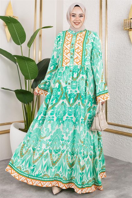 Hale Viscose Dress Green