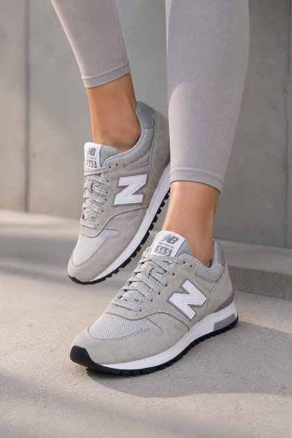 565 Kadın Günlük Spor Ayakkabı Gri Sneaker Rahat Yürüyüş Ayakkabısı Lifestyle Casual