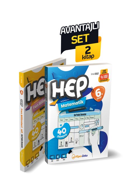 Hiper Zeka İkili Set 2027 8. Hep Matematik ve Fen Bilimleri