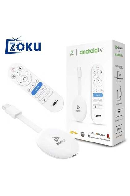 Android TV Stick 16.0 8K Ultra HD Streaming Device with Voice Remote, WiFi 6, Bluetooth 5.4, Quad-Core Processor, 2GB RAM 16GB ROM, HDR10+, Dolby Audio, Chromecast, Smart Media Player