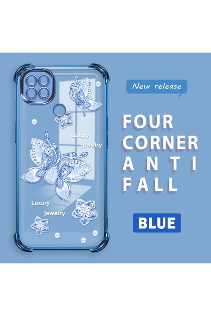 Xiaomi Redmi 10A Compatible Transparent Back Four-Corner Reinforced Impact Protection Silicone Case