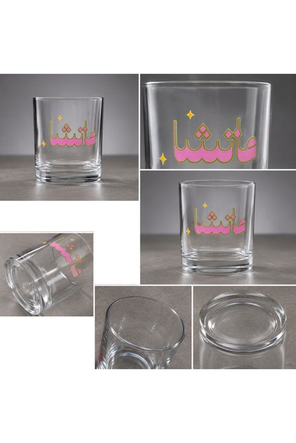 330ml Pink Matcha Glass Coffee Cup