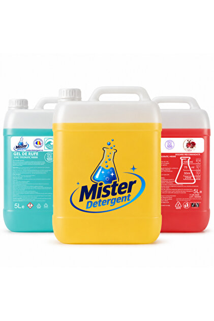 Pachet Detergent TRIO (Briza Marina+ Parfum de Tei + Baccarat Rose)