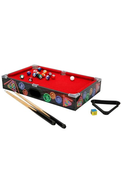 LED Işıklı Masaüstü Bilardo | Şık Tasarım | Heyecan Verici Rekabet | 50 x 30 cm