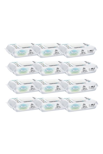 Pachet promoțional - 12x șervețele umede pentru bebeluși, cu 99,5% apă pură - 40 bucăți Bio