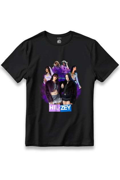 Hi̇lzey Hilal & Zoktay Manifest Girlband Printed T-Shirt Unisex 100% Cotton Breathable Thick Fabric T-Shirt